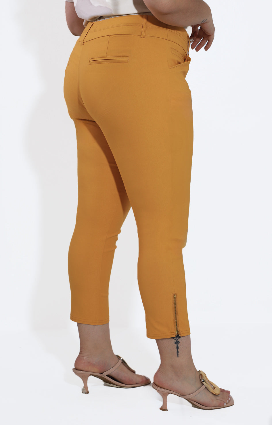 Pantalón amarillo con cierres - PANTALON Boutiquemirel 