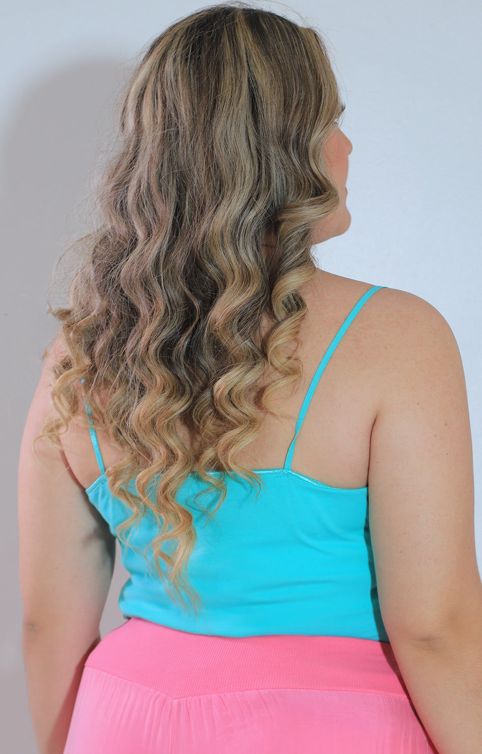 Blusa azul basica de tirantes - BLUSA Boutiquemirel 