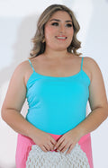 Blusa azul basica de tirantes - BLUSA Boutiquemirel 