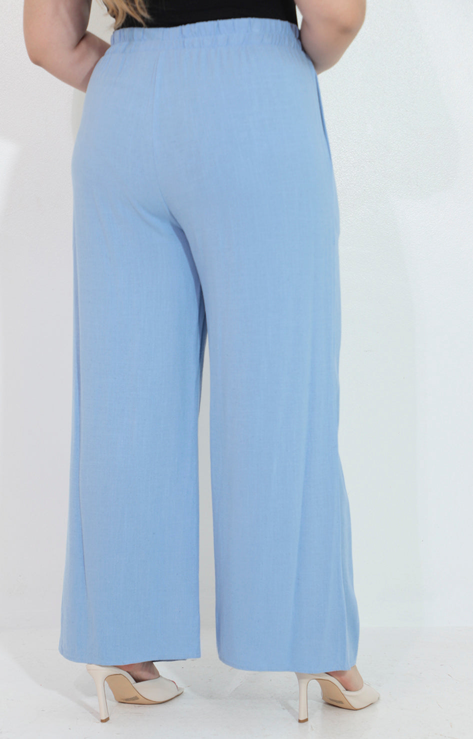 Pantalon azul con elastico y lazo - PANTALON Boutiquemirel 