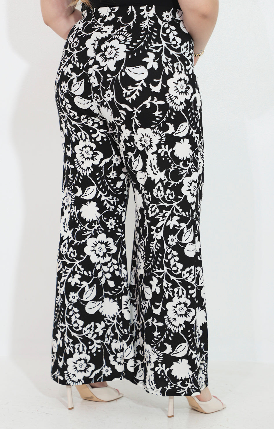 Pantalon negro amplio estampado - PANTALON Boutiquemirel 