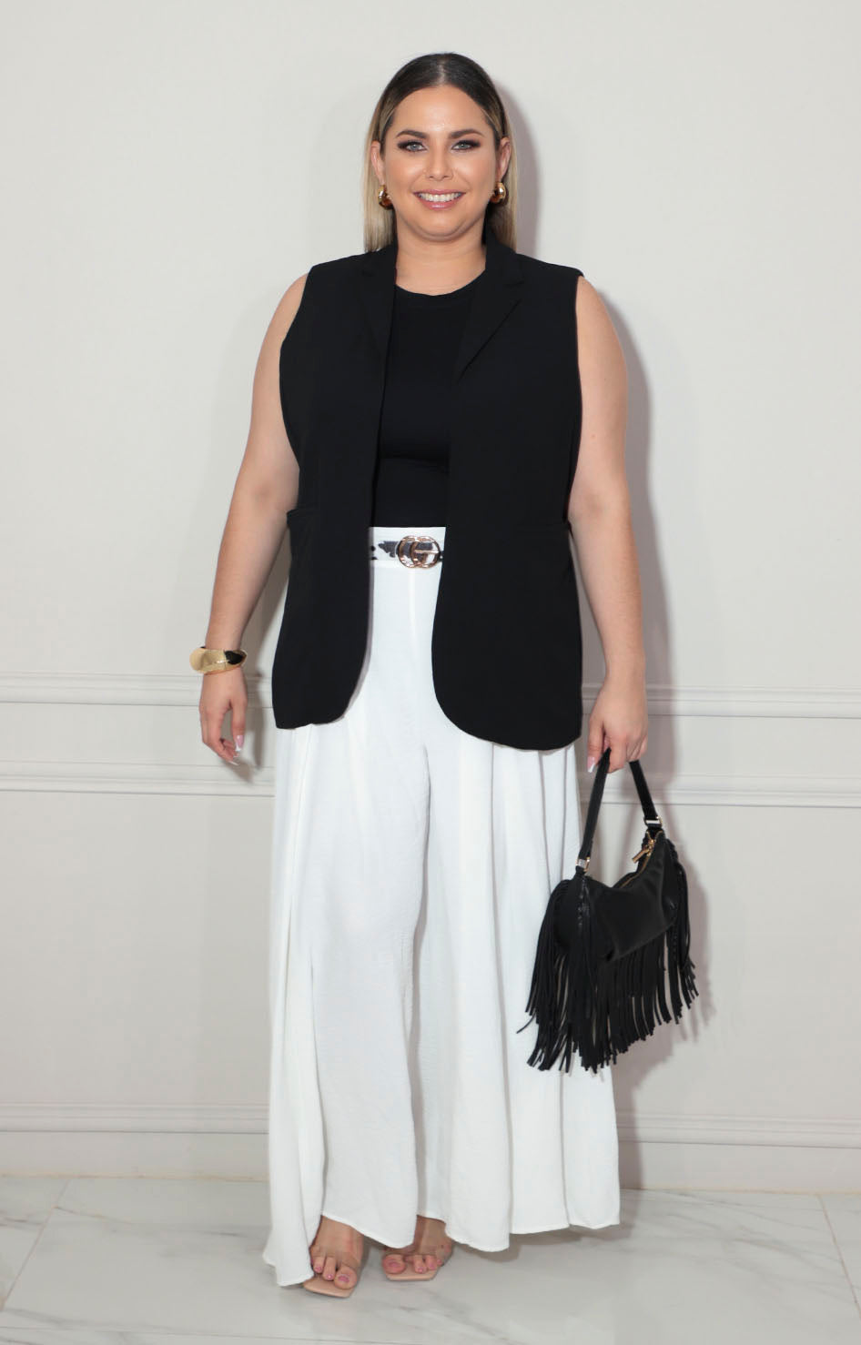 Pantalón blanco amplio - PANTALON Boutiquemirel 