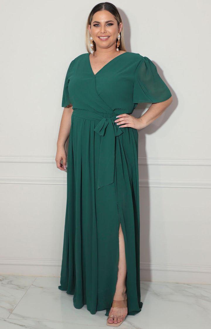 Vestido verde con lazo - VESTIDO XL Boutiquemirel 