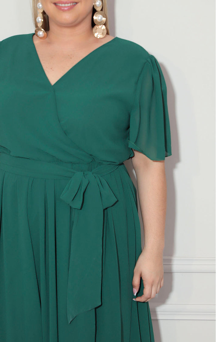 Vestido verde con lazo - VESTIDO XL Boutiquemirel 