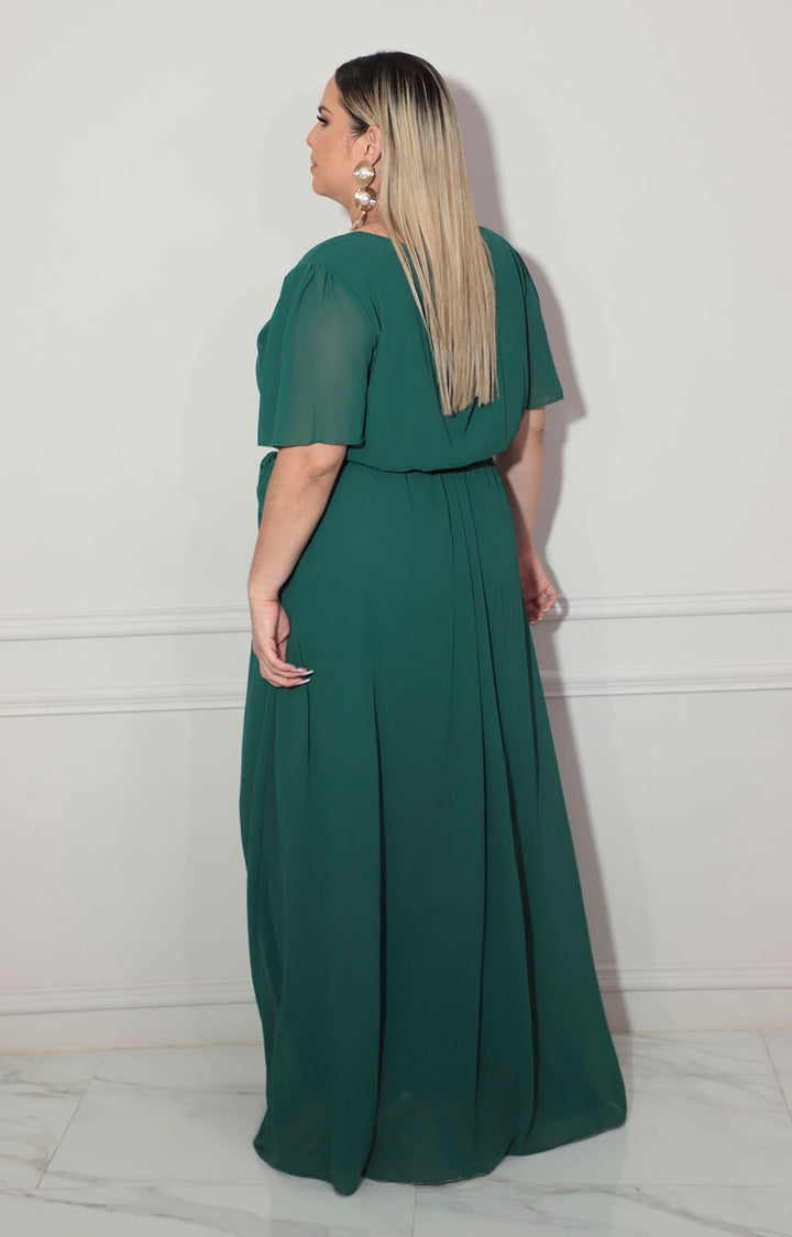 Vestido verde con lazo - VESTIDO XL Boutiquemirel 