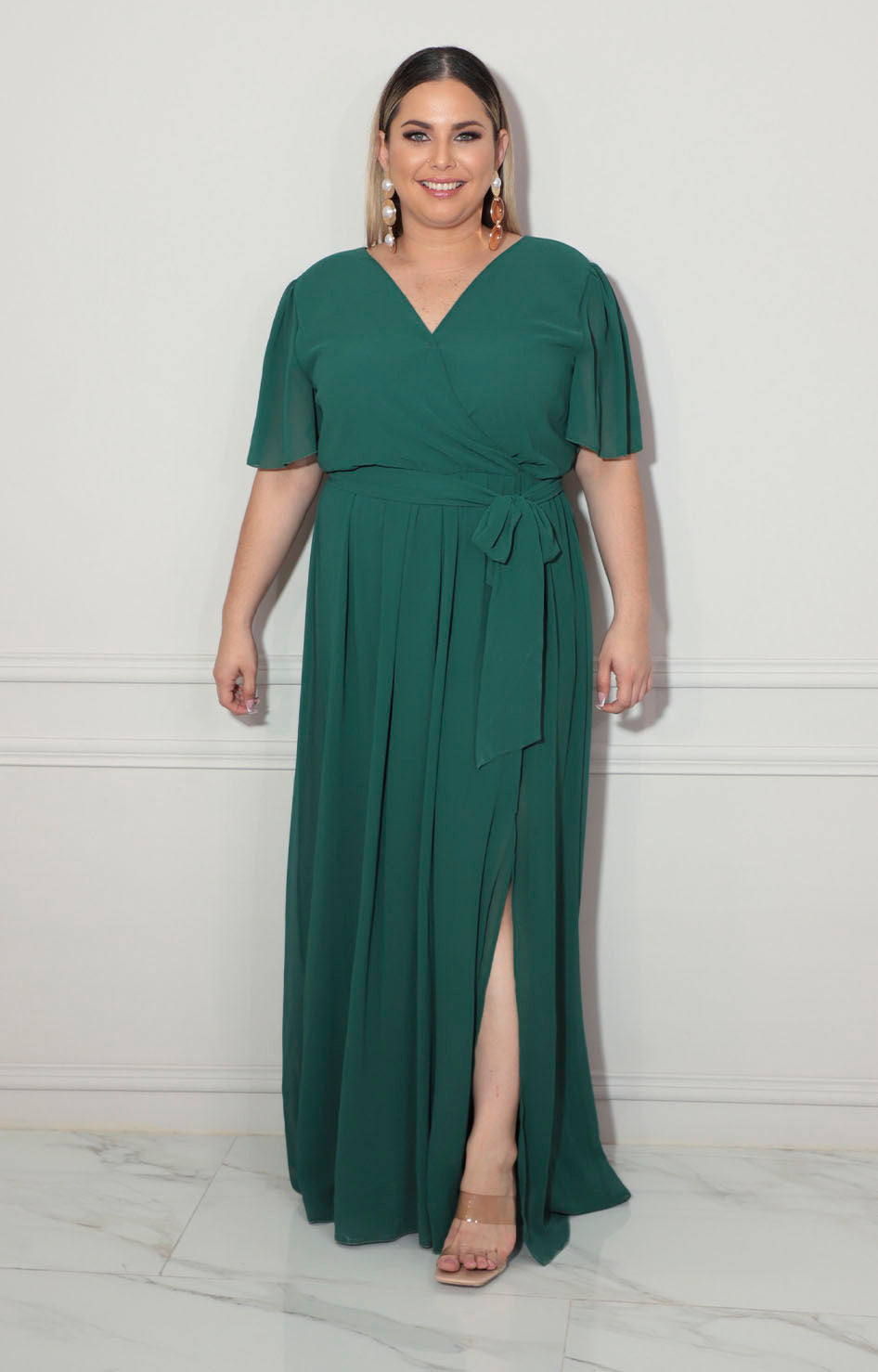 Vestido verde con lazo - VESTIDO XL Boutiquemirel 