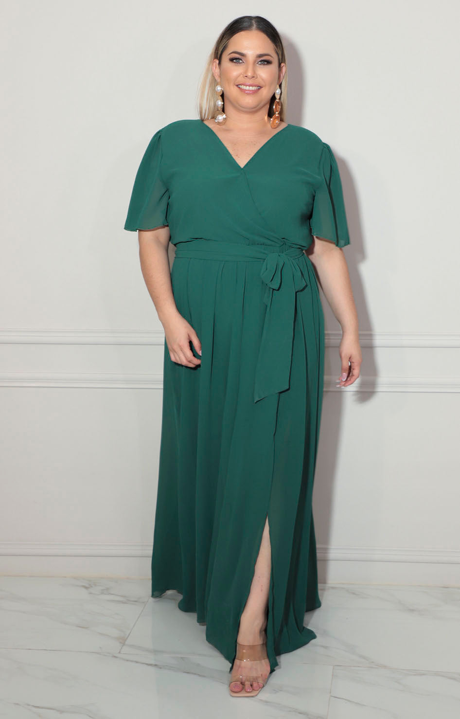 Vestido verde con lazo - VESTIDO XL Boutiquemirel 