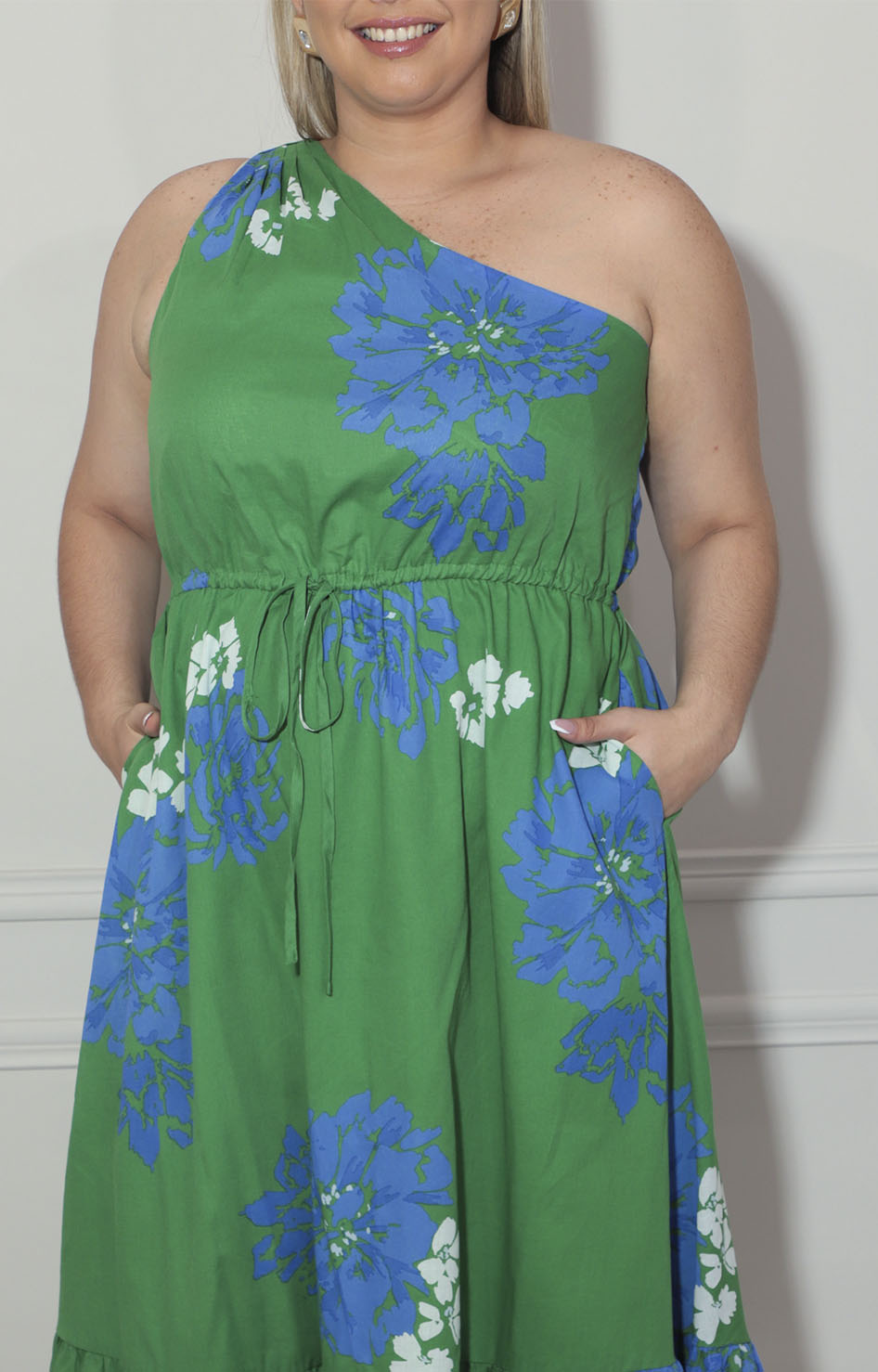 Vestido verde con flores - VESTIDO XL Boutiquemirel 