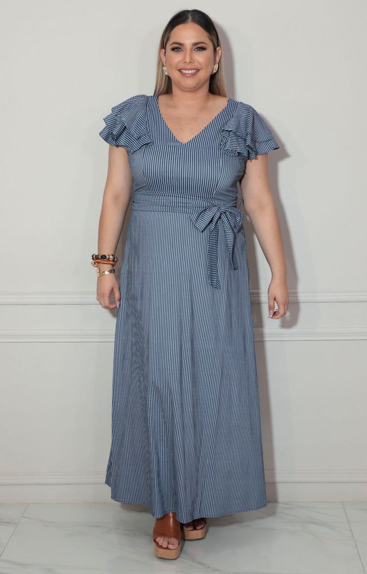 Vestido azul de mezclilla - VESTIDO XL Boutiquemirel 