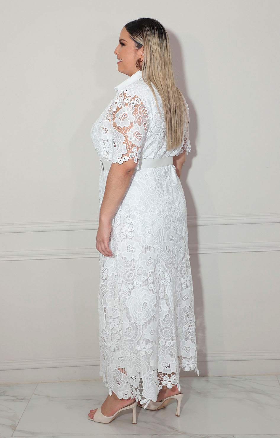 Vestido blanco de encaje - VESTIDO XL Boutiquemirel 