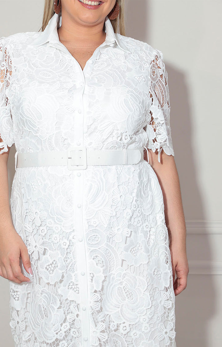 Vestido blanco de encaje - VESTIDO XL Boutiquemirel 