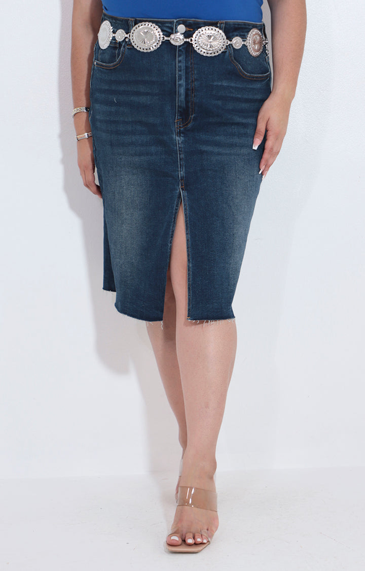 Falda de mezclilla midi - FALDA Boutiquemirel 