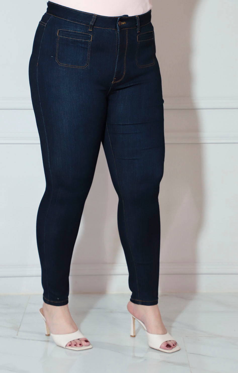 Pantalón de mezclilla azul obscuro - PANTALON XL Boutiquemirel 