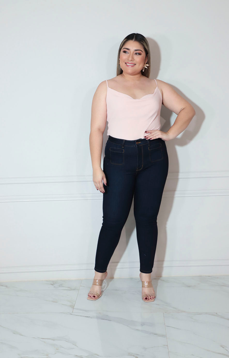 Pantalón de mezclilla azul obscuro - PANTALON XL Boutiquemirel 