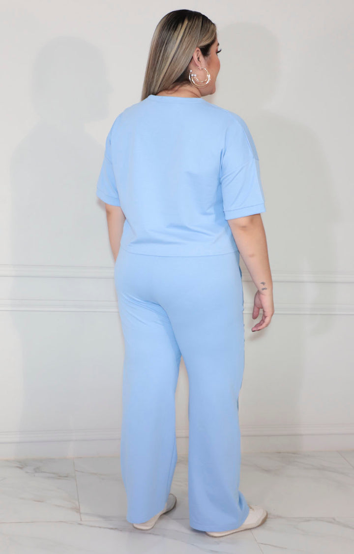 Conjunto azul con mezclilla de pantalón - CONJUNTO XL Boutiquemirel 