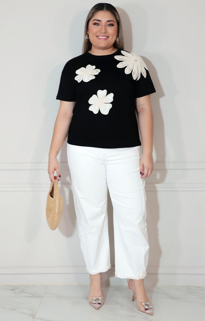 Pantalón blanco amplio con bolsas - PANTALON XL Boutiquemirel 