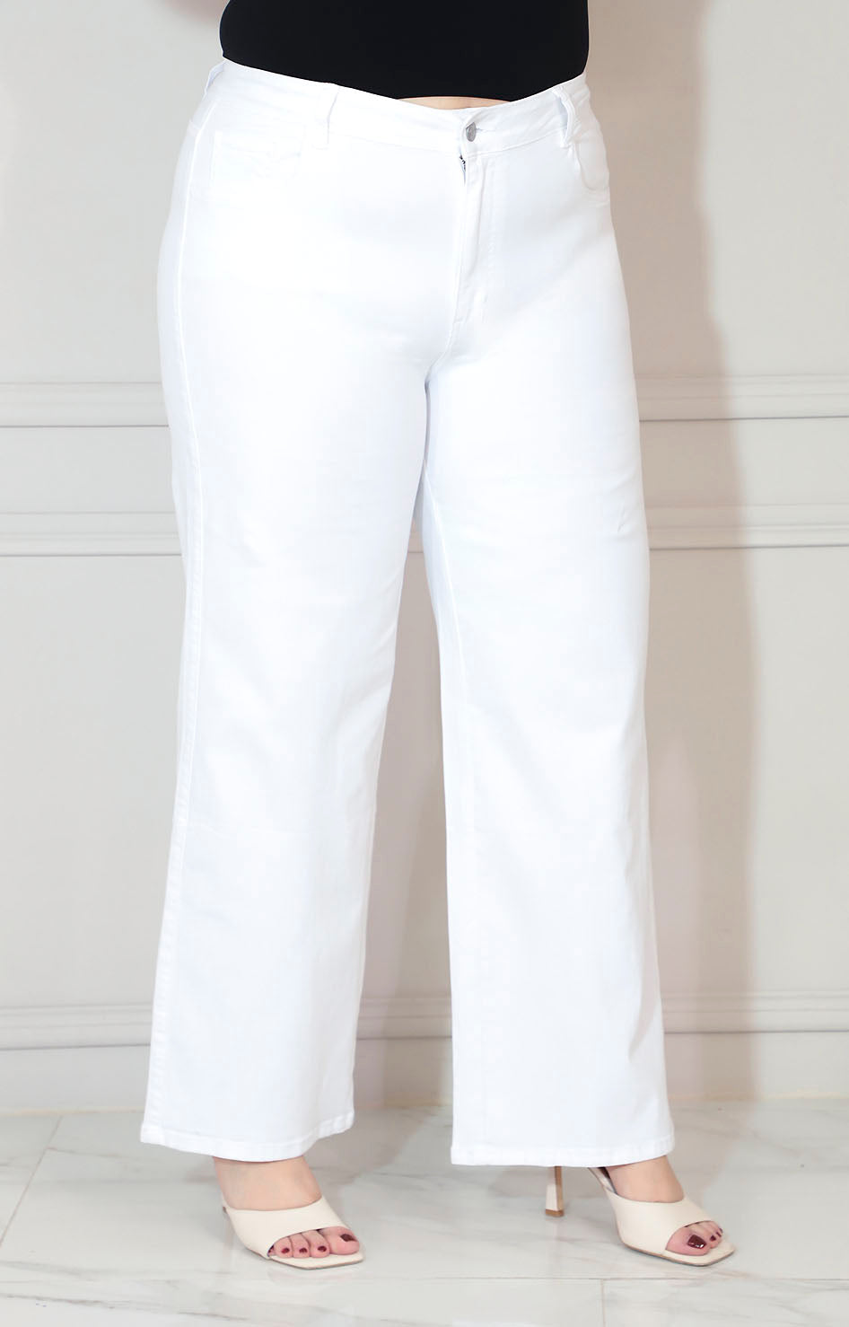 Pantalón blanco  bolsas - PANTALON XL Boutiquemirel 