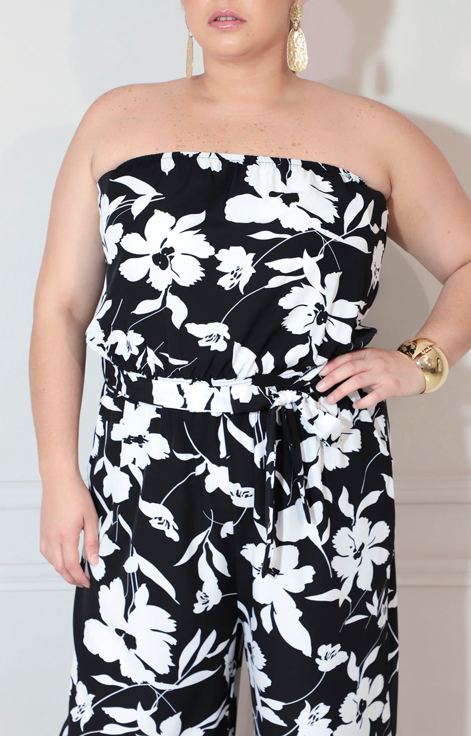 Palazzo negro estampado con elástico y lazo - PALAZZO XL Boutiquemirel 