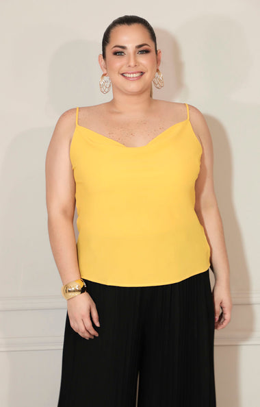 Blusa Mostaza Blusa De Tirantes Amarilla Blusa Mostaza De Tirantes