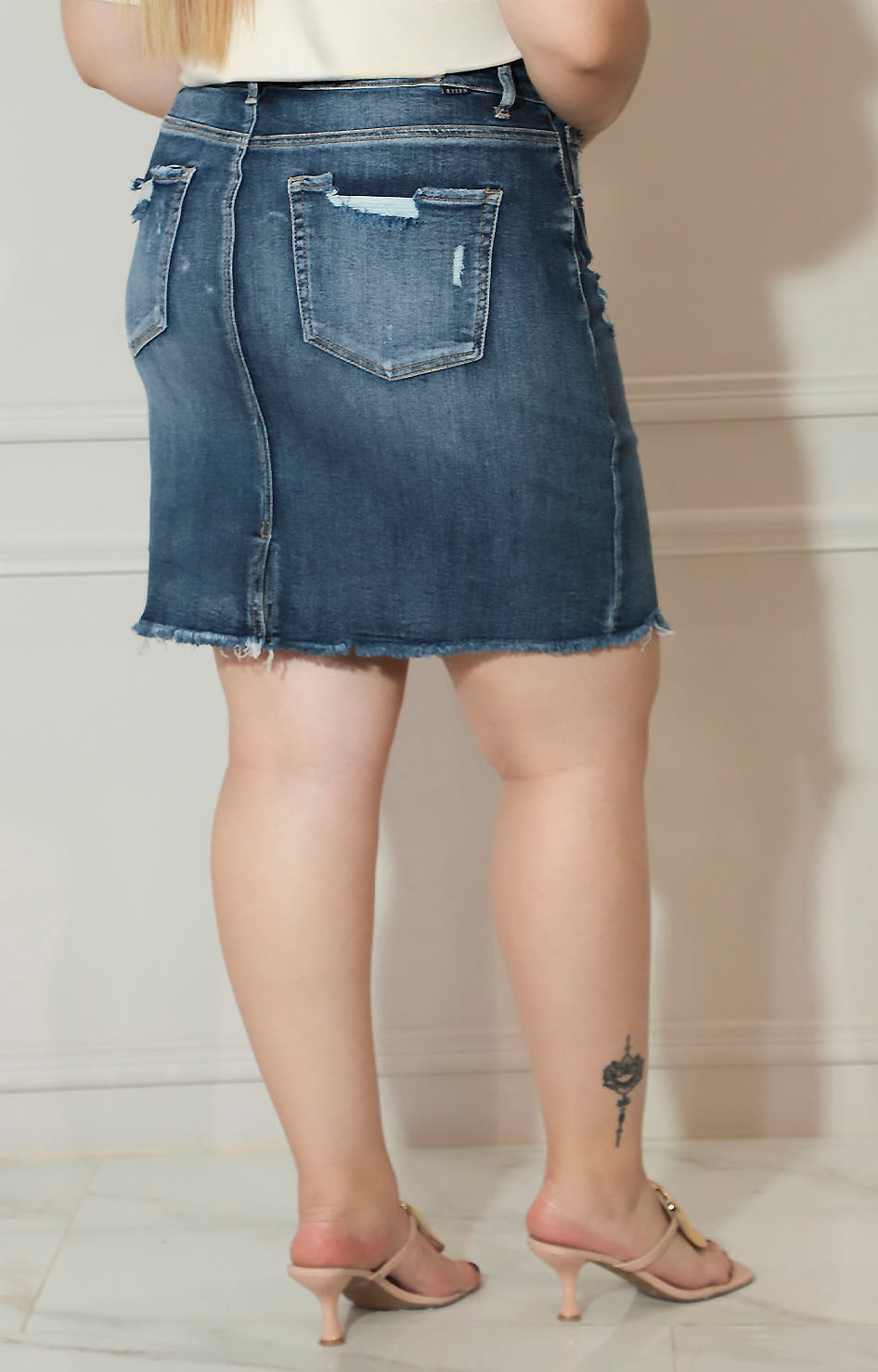 Falda de mezclilla con bolsas - FALDA XL Boutiquemirel 