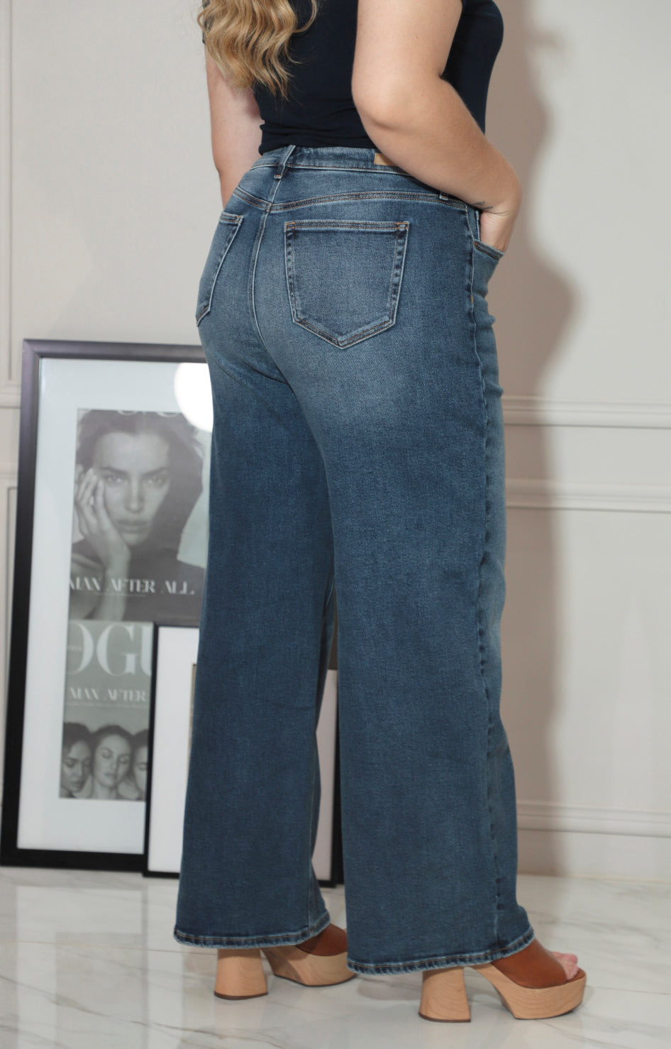 Pantalón de mezclilla asímetrico - PANTALON Boutiquemirel 