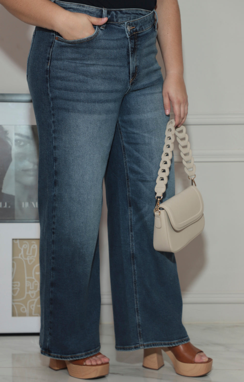 Pantalón de mezclilla asímetrico - PANTALON Boutiquemirel 