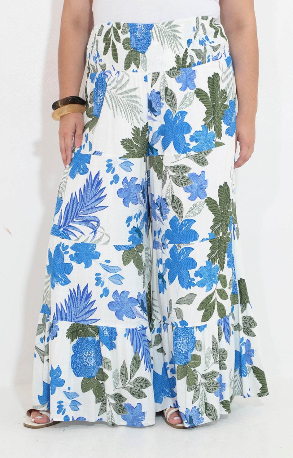 Pantalon estampado de flores con elastico - PANTALON Boutiquemirel 