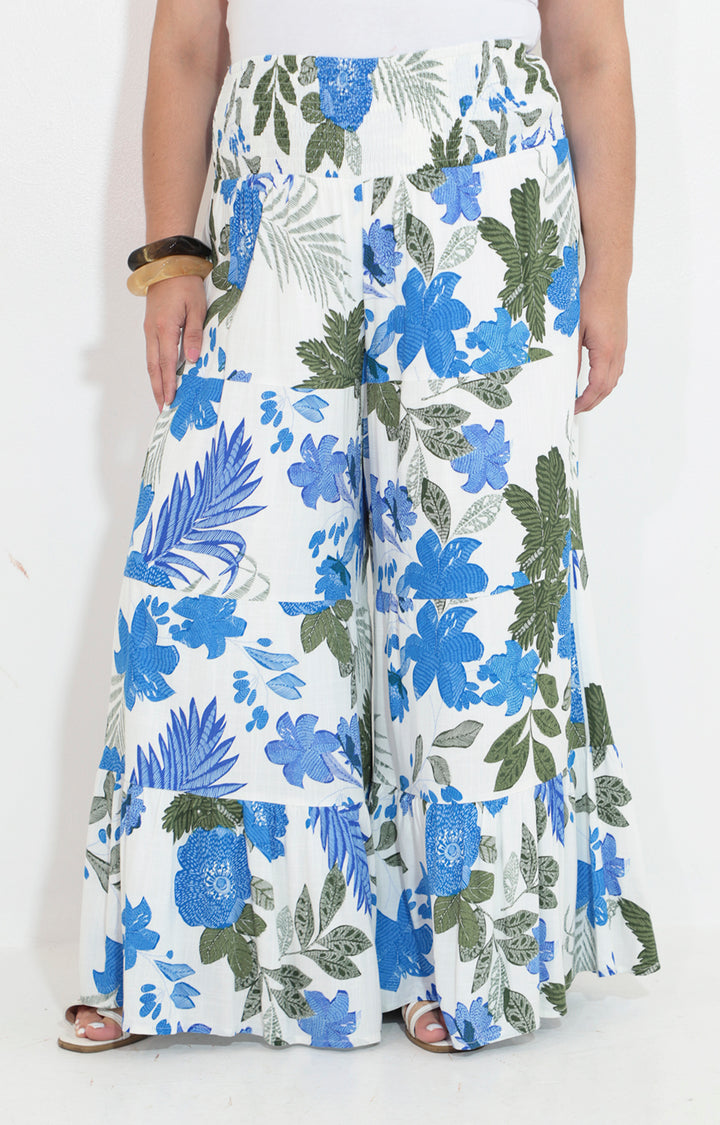 Pantalon estampado de flores con elastico - PANTALON Boutiquemirel 