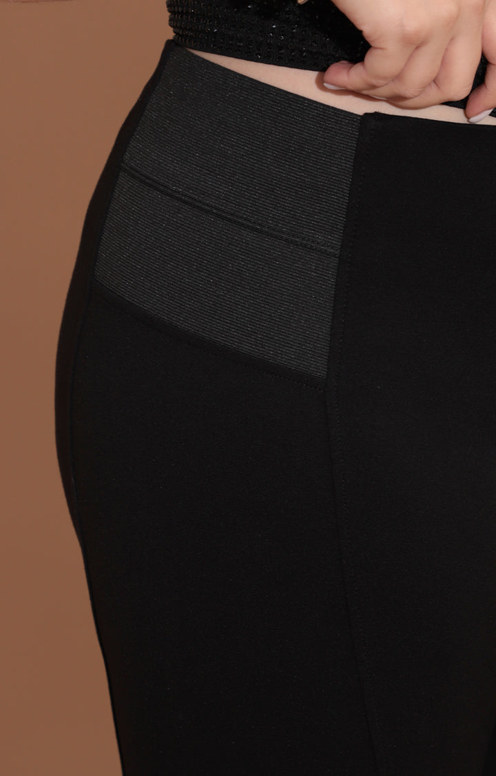 Pantalon negro con elastico - PANTALON Boutiquemirel 