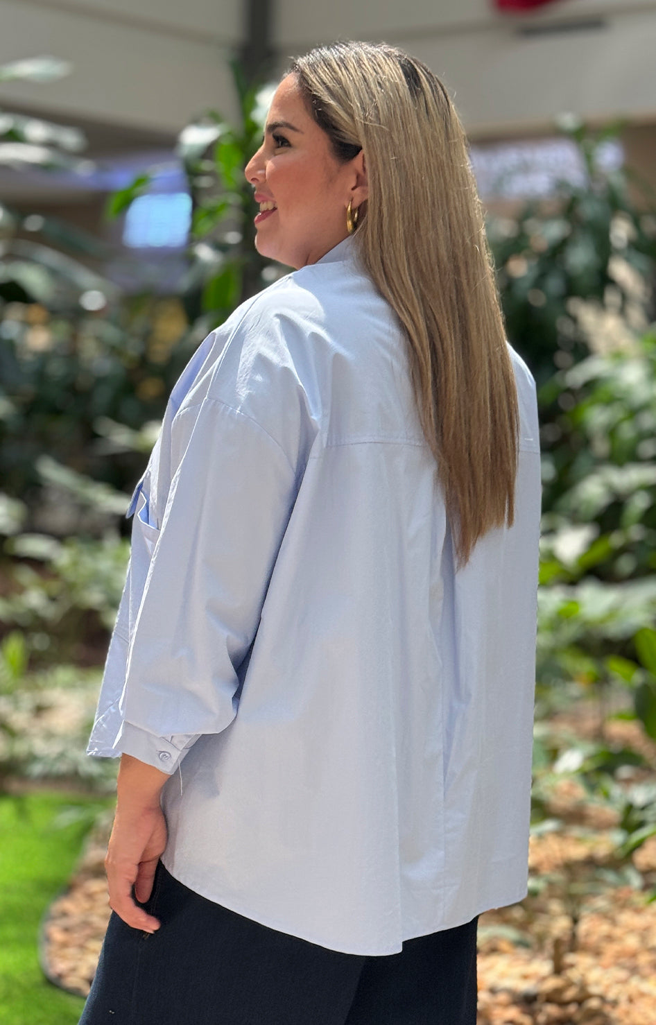 Camisera azul over size - BLUSA Boutiquemirel 