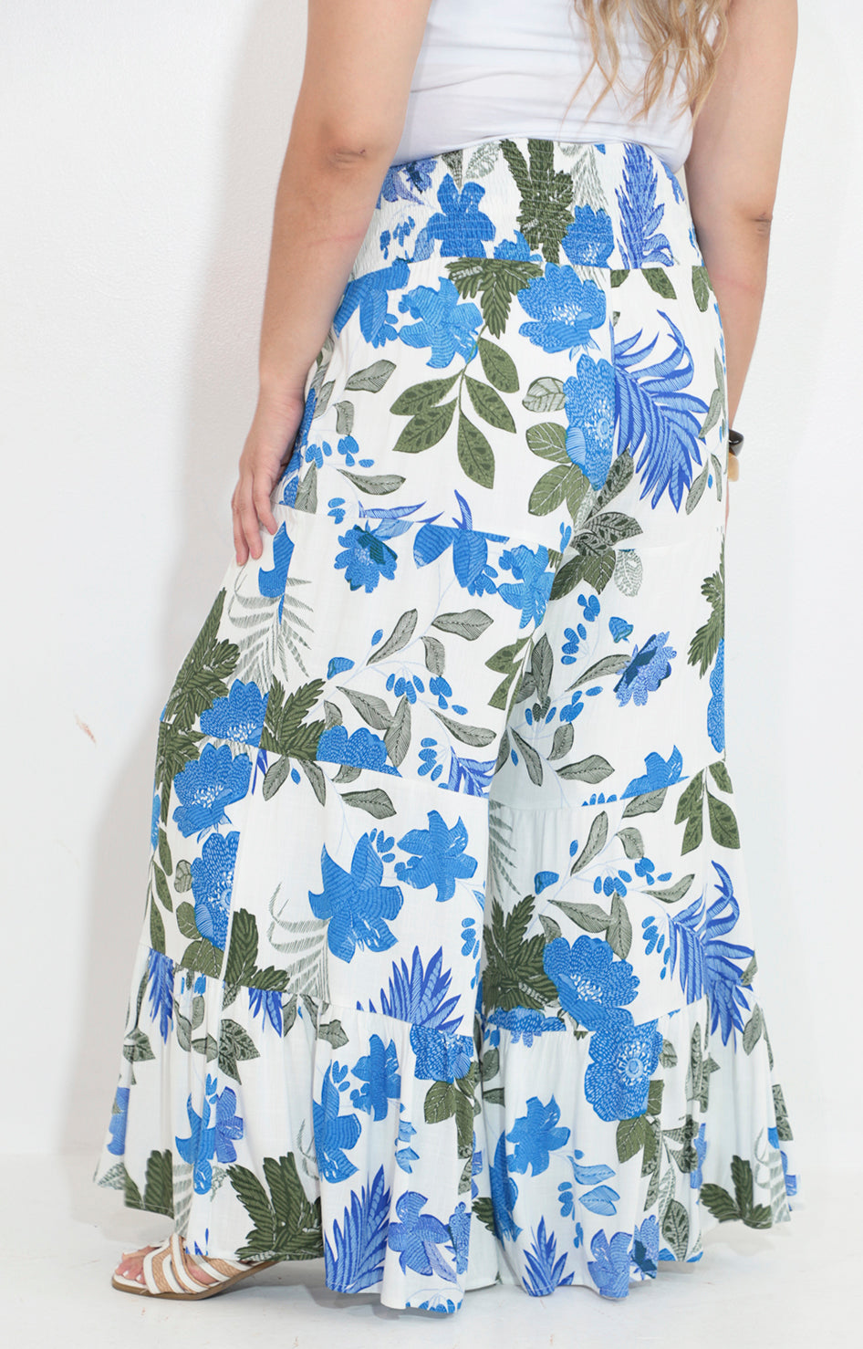 Pantalon estampado de flores con elastico - PANTALON Boutiquemirel 