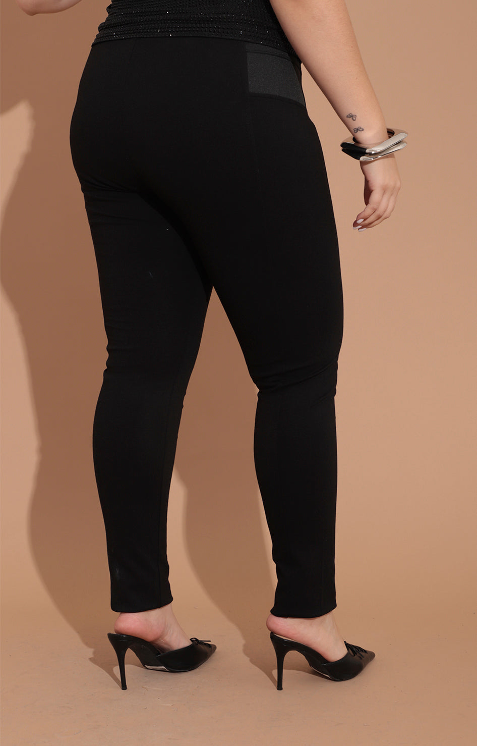 Pantalon negro con elastico - PANTALON Boutiquemirel 