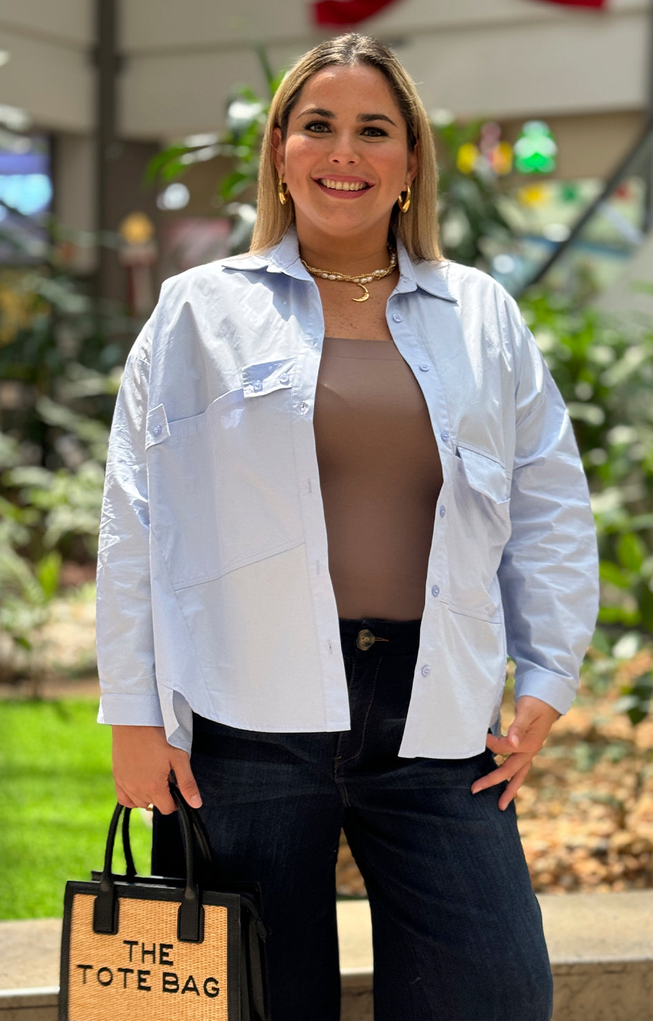 Camisera azul over size - BLUSA Boutiquemirel 