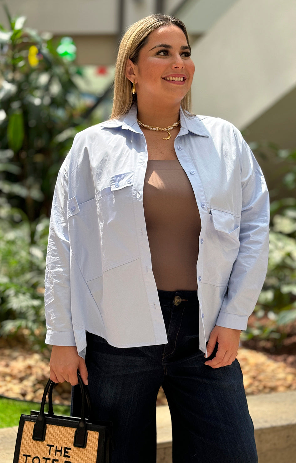 Camisera azul over size - BLUSA Boutiquemirel 