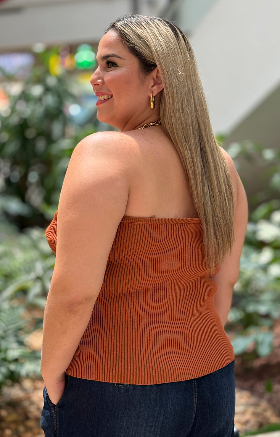 Blusa cafe straple - BLUSA Boutiquemirel 