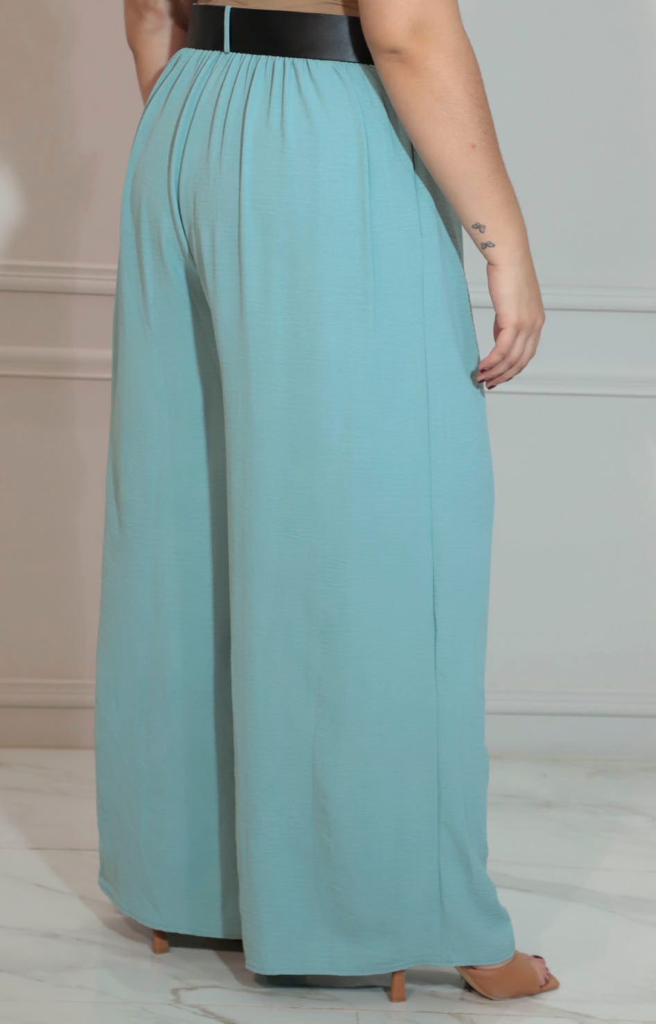 Pantalón verde con cinturón - PANTALON XL Boutiquemirel 