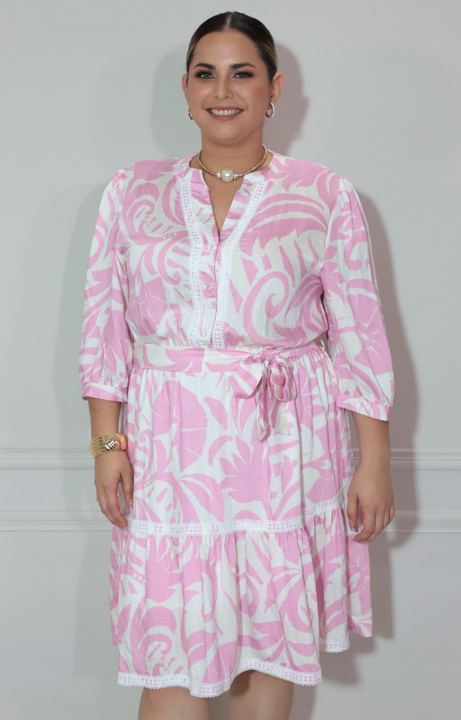 Vestido blanco con flores - VESTIDO XL Boutiquemirel 