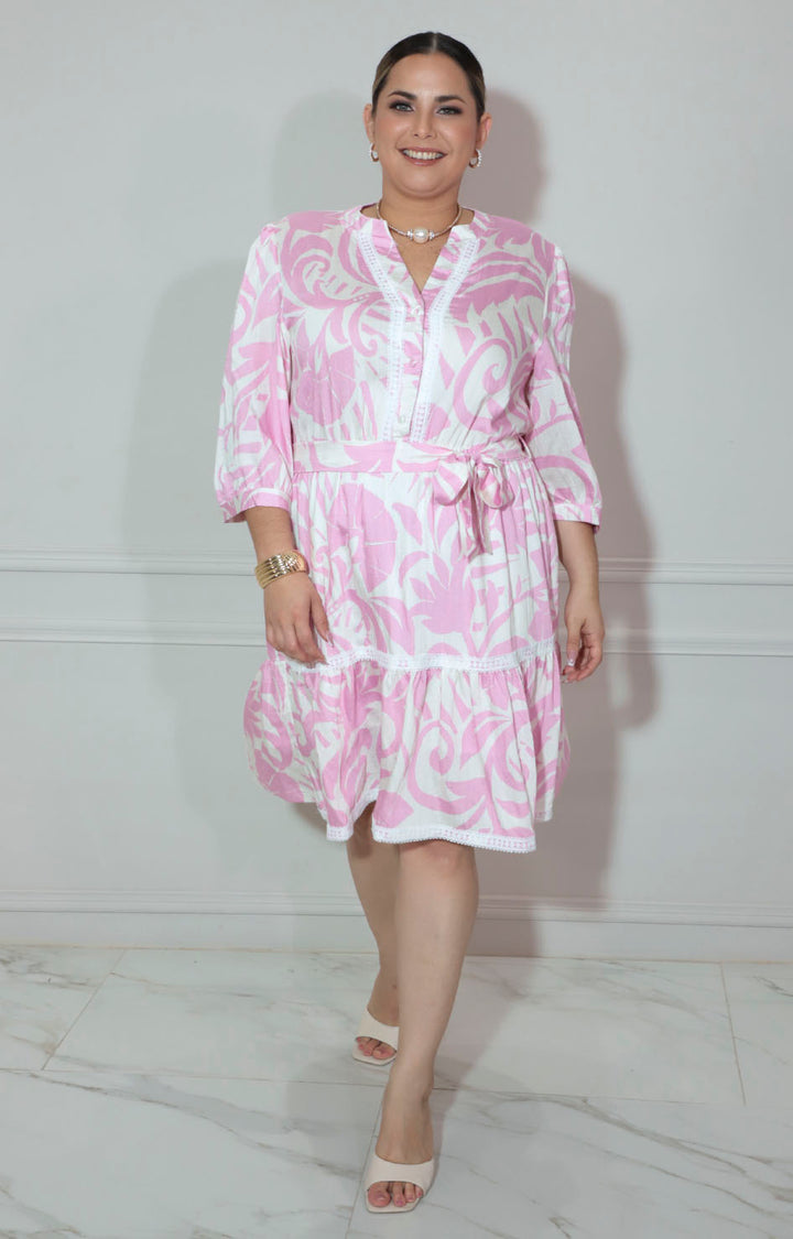 Vestido blanco con flores - VESTIDO XL Boutiquemirel 