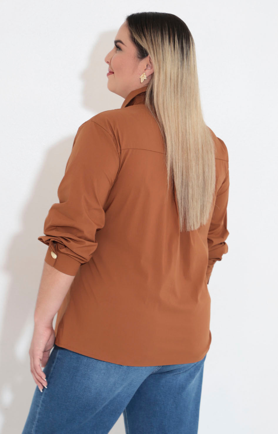 Camisera café - BLUSA XL Boutiquemirel 