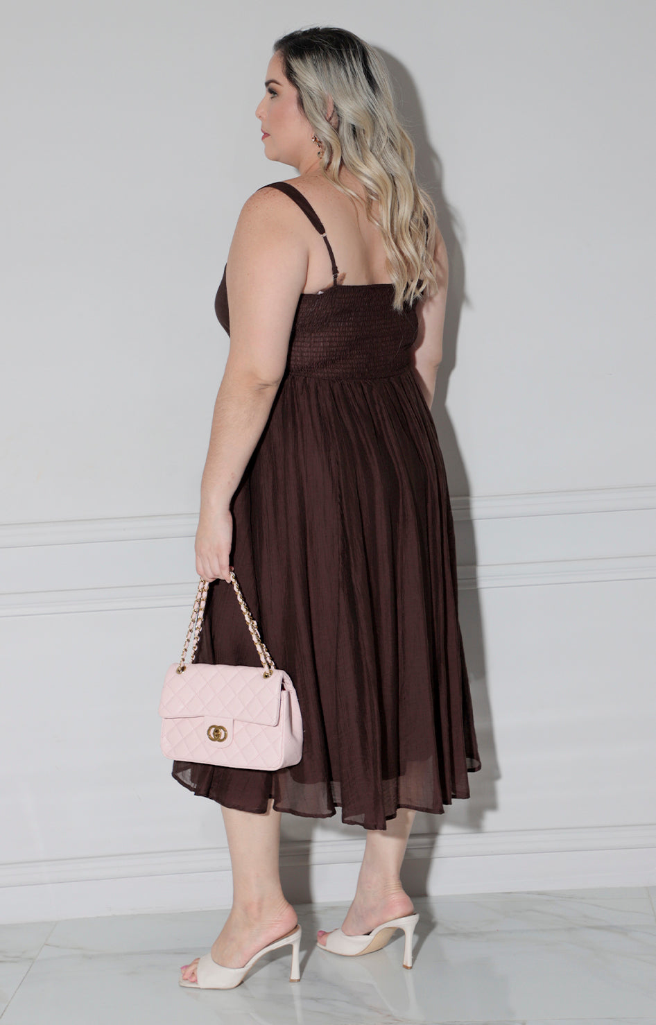 Vestido café de triantes - VESTIDO XL Boutiquemirel 