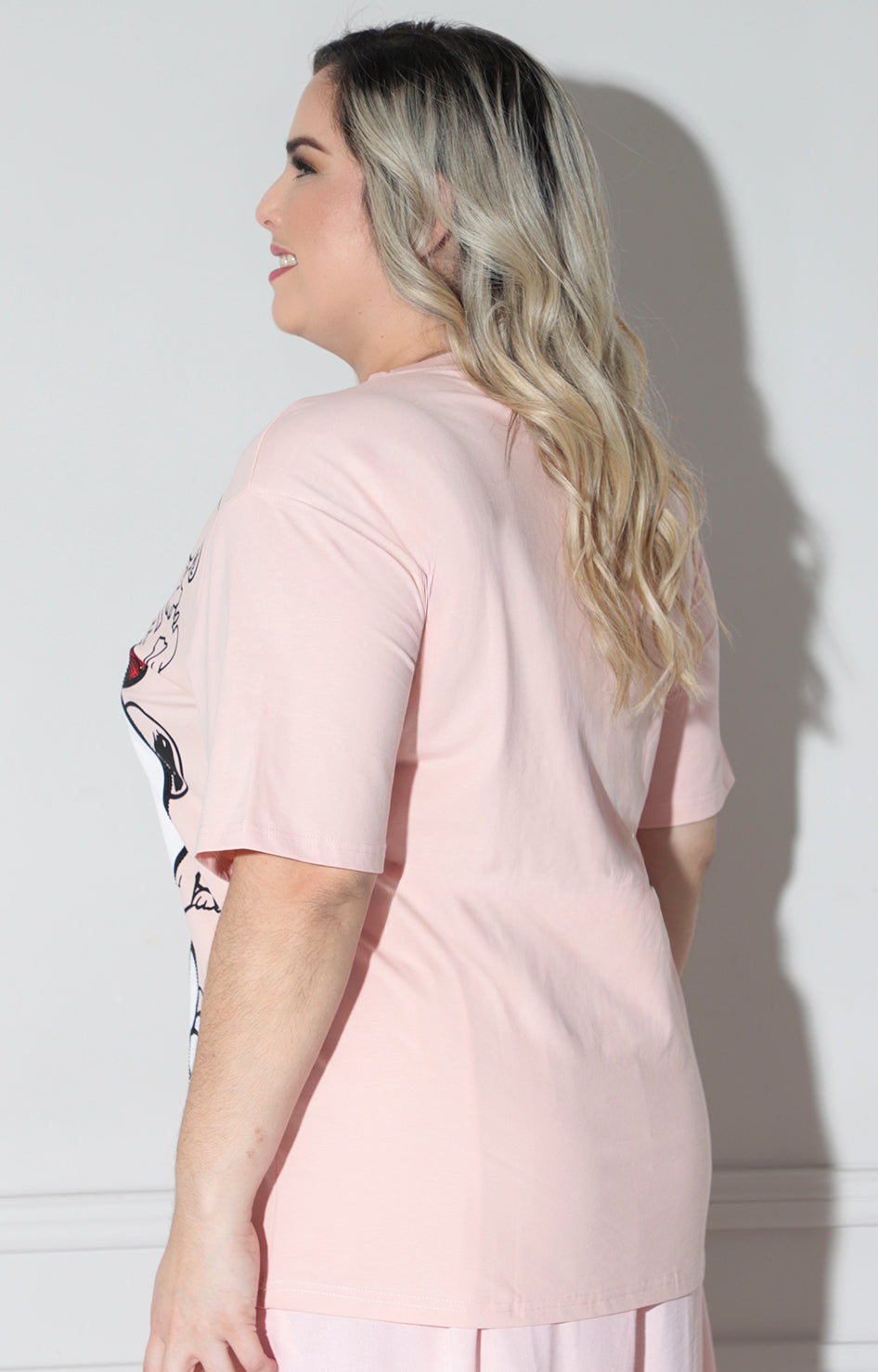 Blusa rosa de snoopy