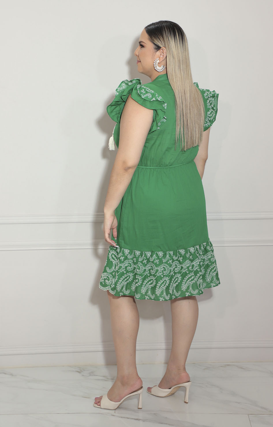 Vestido verde paisley - VESTIDO XL Boutiquemirel 