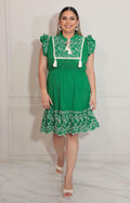 Vestido verde paisley - VESTIDO XL Boutiquemirel 