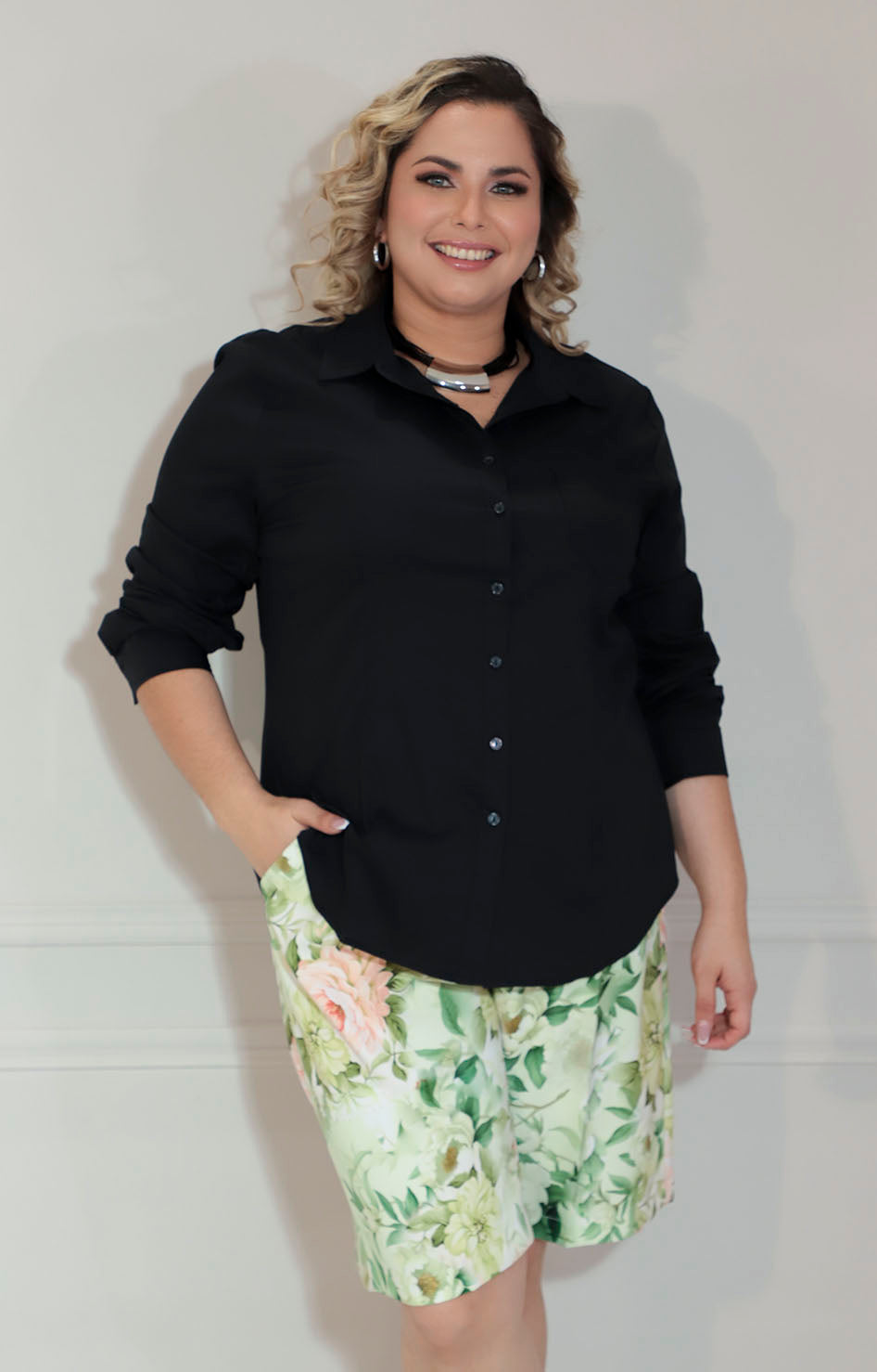 Blusa negra popelina - BLUSA XL Boutiquemirel 