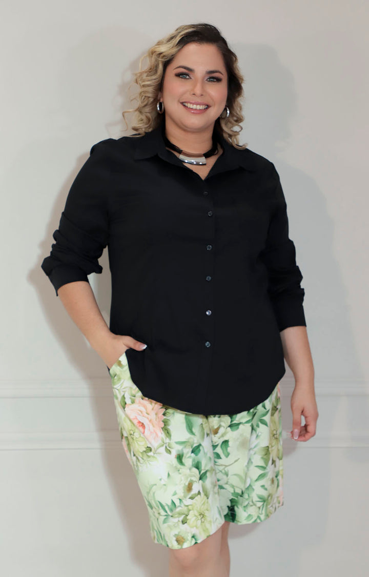 Blusa negra popelina - BLUSA XL Boutiquemirel 