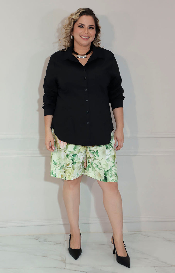 Blusa negra popelina - BLUSA XL Boutiquemirel 