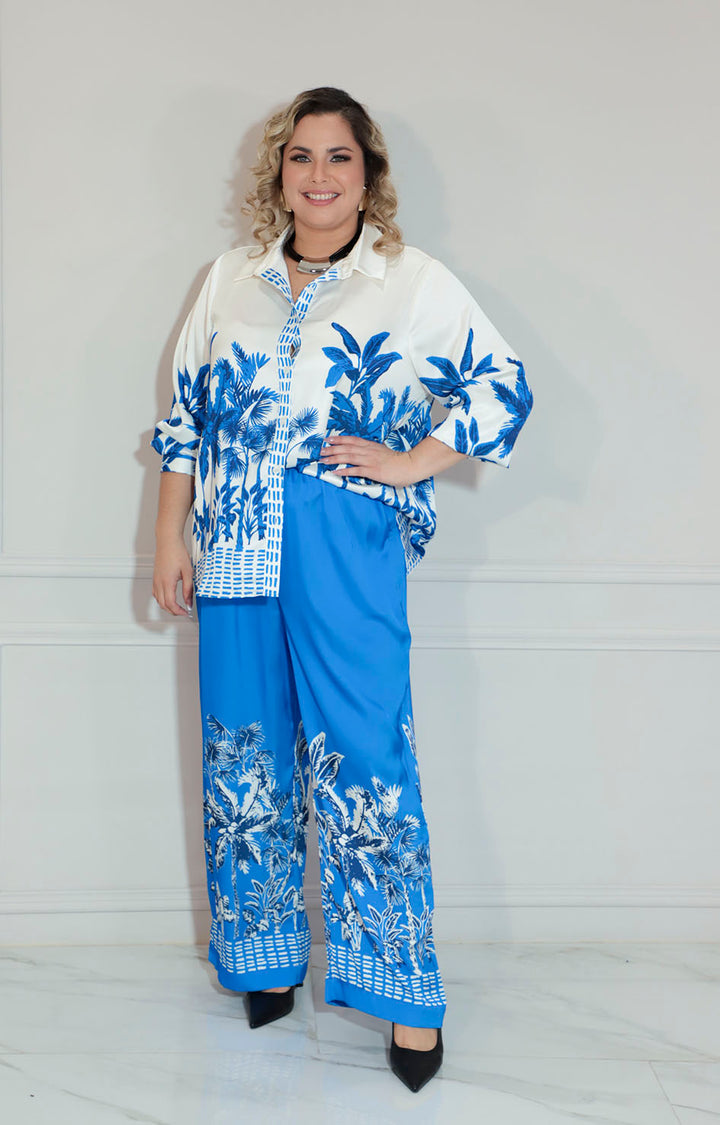 Conjunto estampado azul - CONJUNTO XL Boutiquemirel 