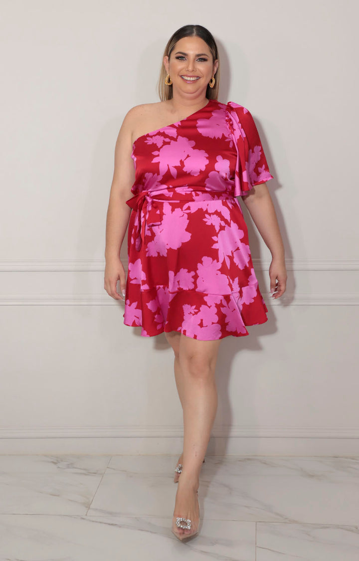 Vestido rojo con flores - VESTIDO XL Boutiquemirel 