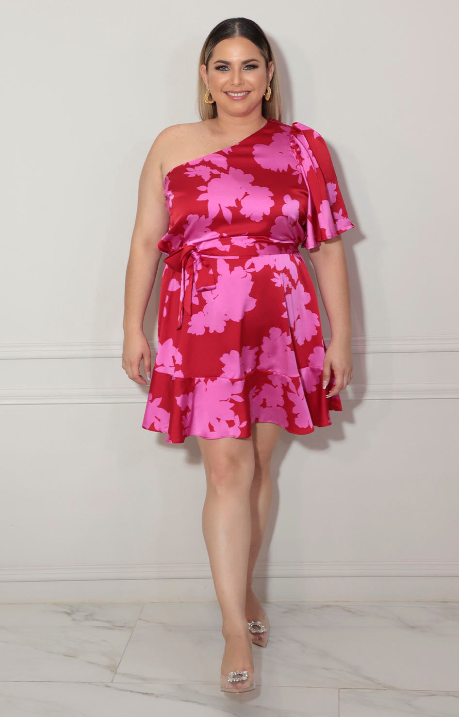 Vestido rojo con flores - VESTIDO XL Boutiquemirel 