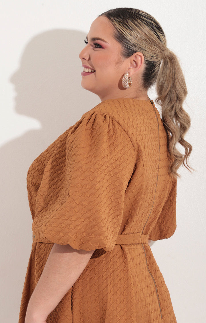 Vestido mostaza corto - VESTIDO Boutiquemirel 